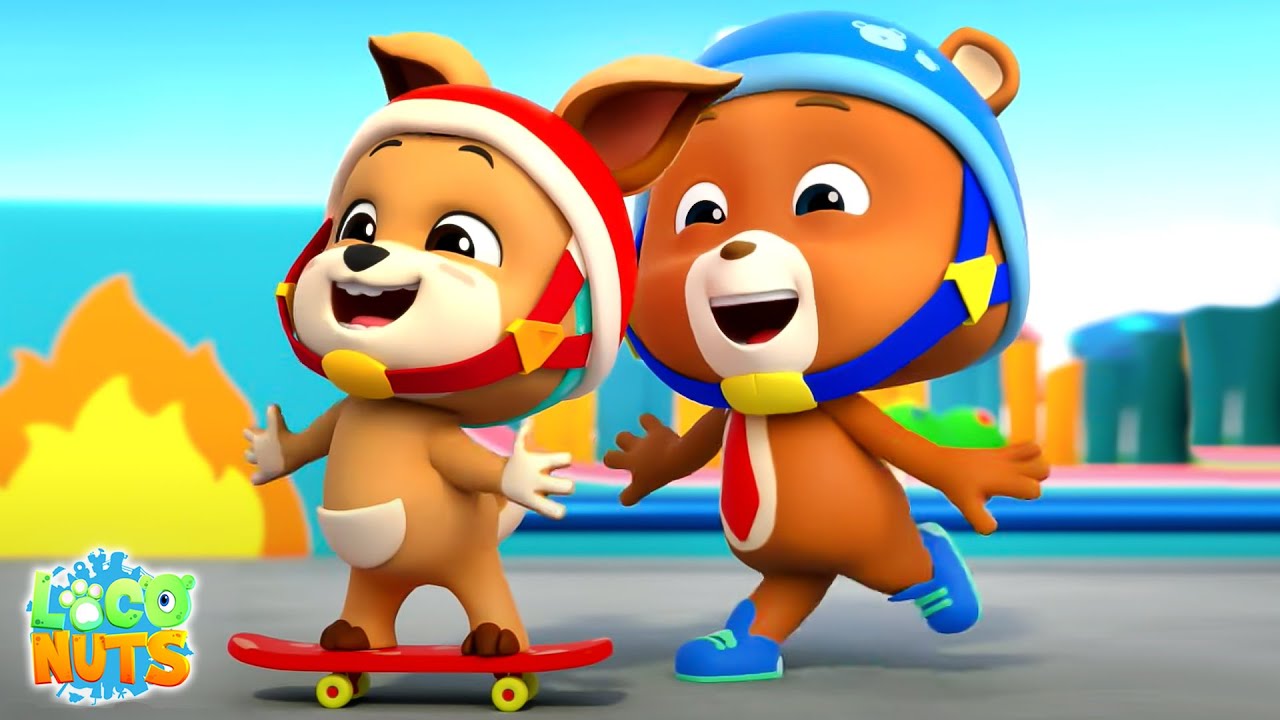Loco Nuts - Locura del skate🛹y más vídeos de dibujos animados Para niñas