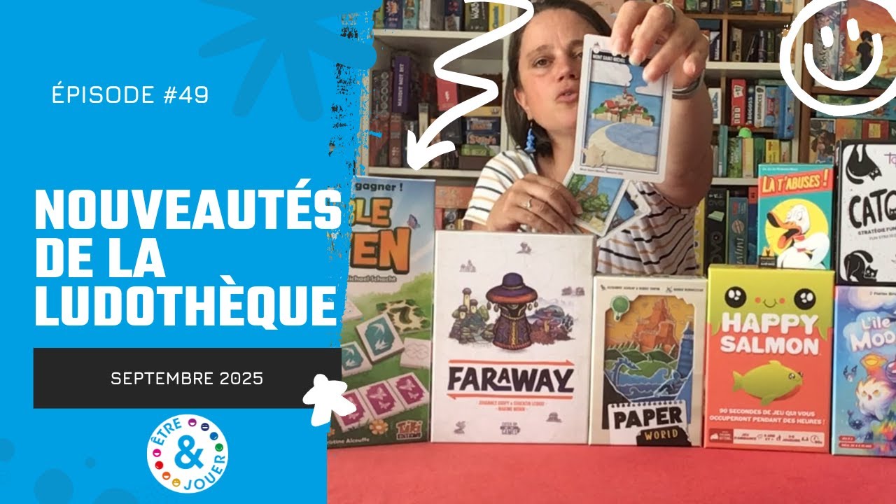 🎲Nouveautés Septembre 2025🎲-ludothèque Être et Jouer : Double seven, Happy Salmon, Faraway, ...