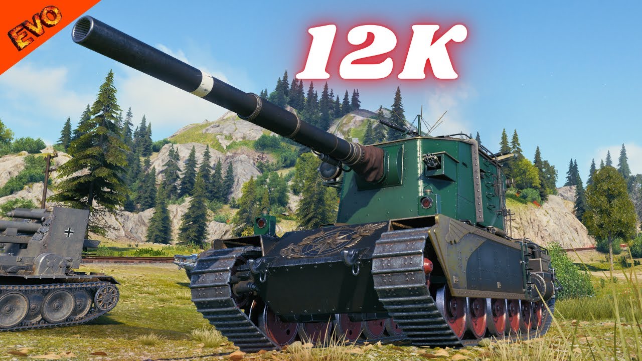 FV4005  12K Damage 8 Kills & FV4005 Stage II 12K Damage World of Tanks
