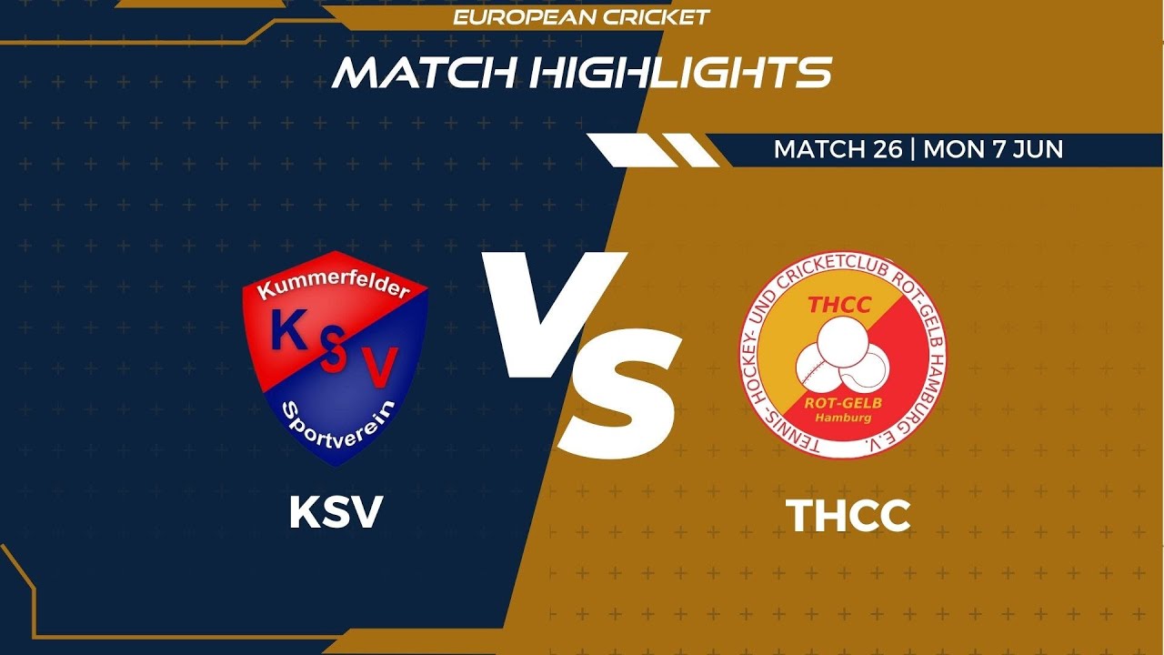 Match 26 - KSV vs THCC | Highlights | FanCode ECS Germany Day 7 | Kiel 2021 | ECS21.413