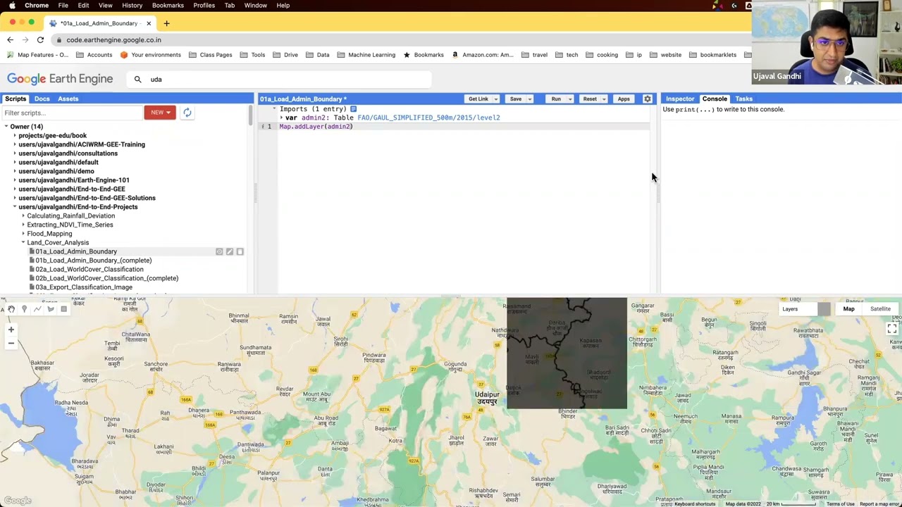 LandCover Analysis - Part1 (Earth Engine Guided Project)