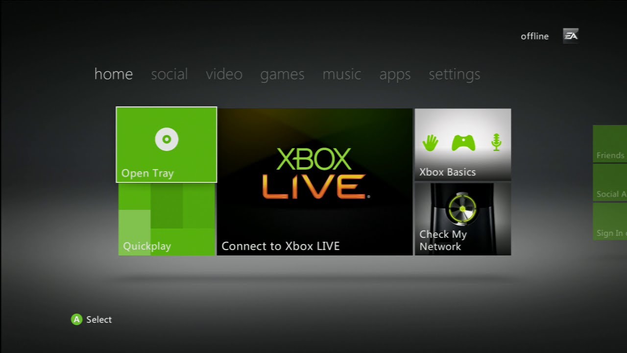 Xbox 360 Old Metro Dashboard 2.0.14699.0
