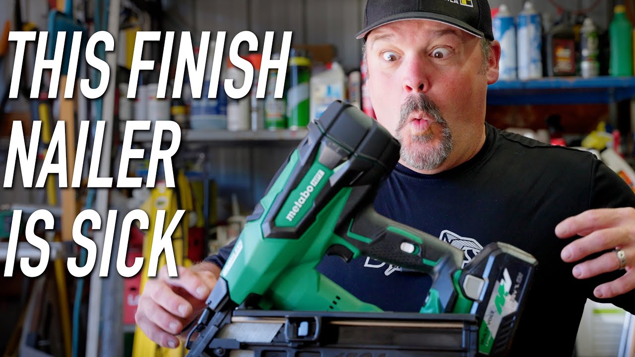Coolest Finish Gun I've Used - (Metabo HPT NT1865DMA(S))  || Dr Decks