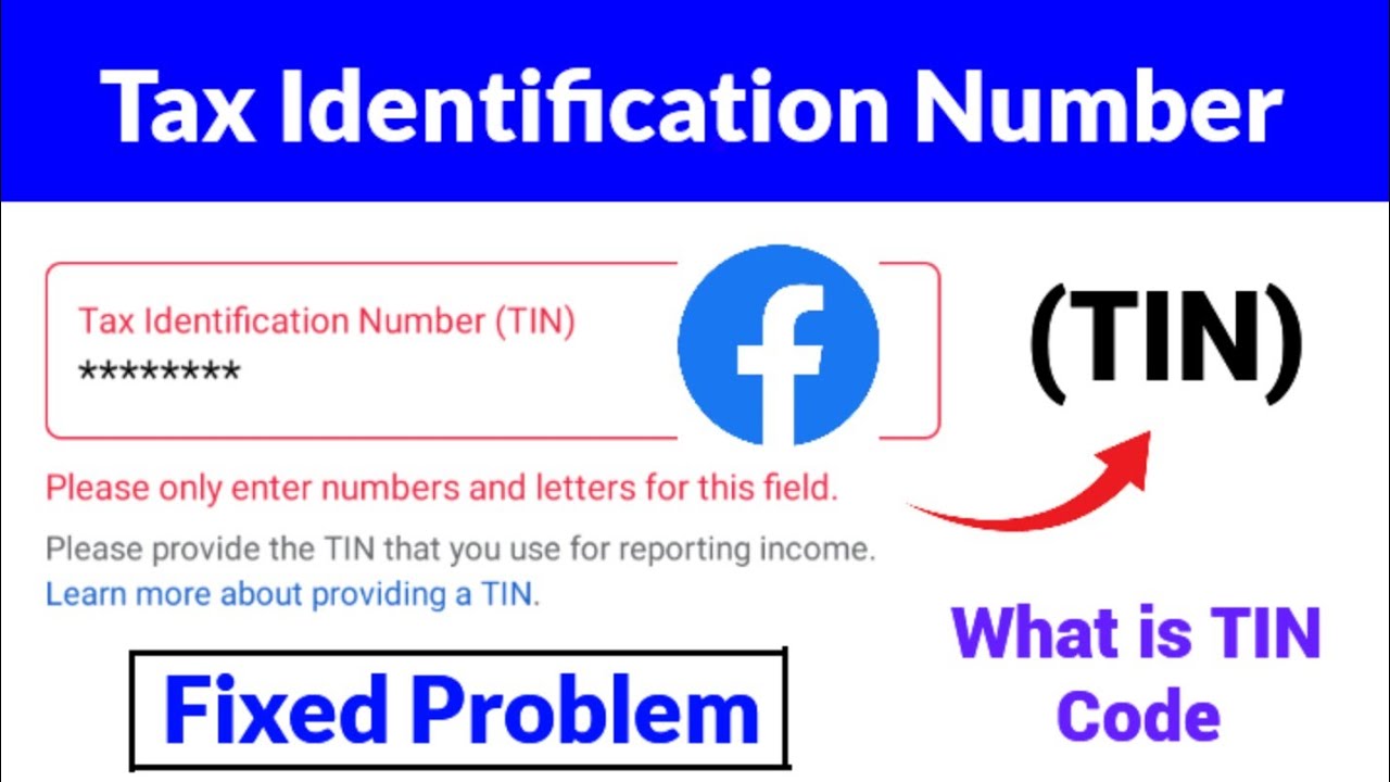 Tax Identification Number (TIN)