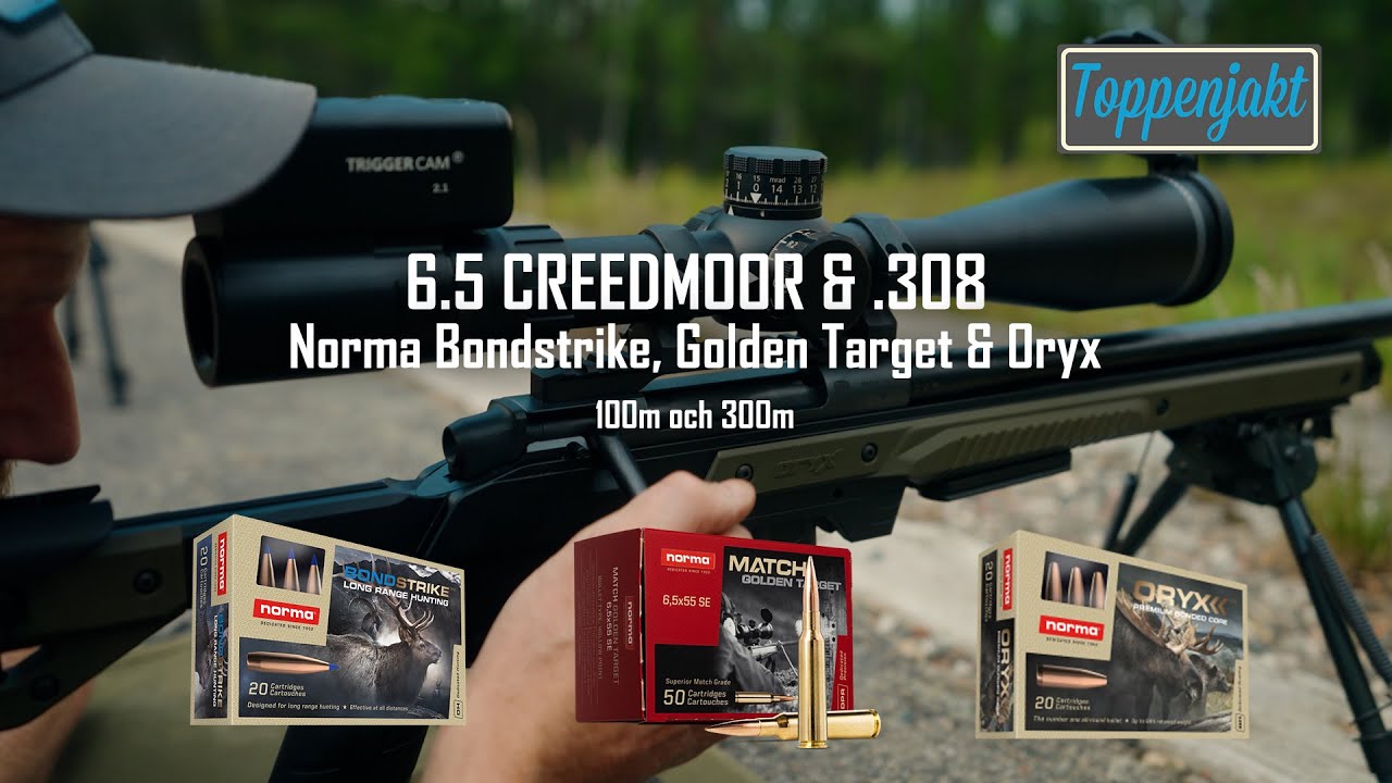 Norma Bondstrike mfl. i kaliber 6.5 Creedmoor & .308 | Rangeday med Lillove & Lars