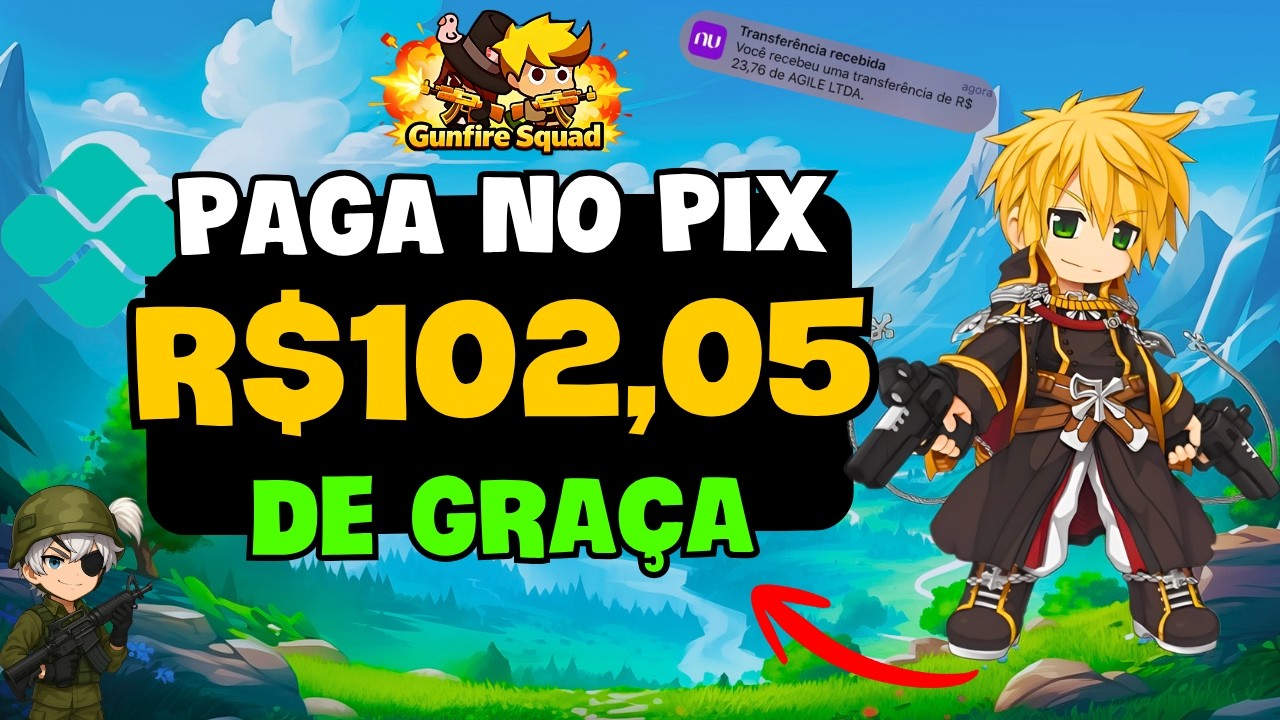 🔥 JOGO NFT GR&Aacute;TIS MOBILE - PAGANDO no PIX - GUNFIRE SQUAD