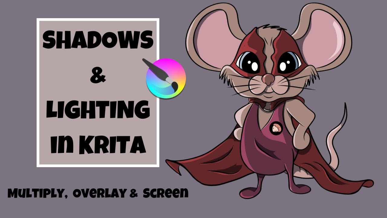 Blending Mode Basics – Ep. 3: MULTIPLY & OVERLAY + SCREEN | How to Add Shadows & Highlights in Krita
