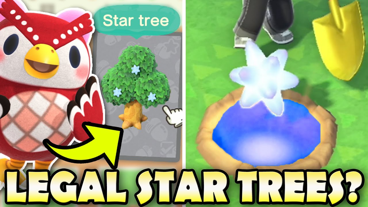 🌟🌳 Top 10 Ways of Implementing LEGAL STAR TREES In Animal Crossing New Horizons!
