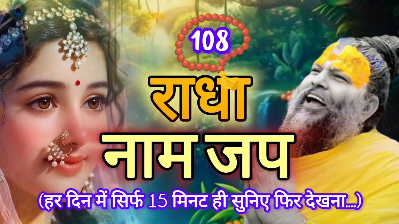 Radha nam jap|Naam Jap| Radhe Naam Jap 108 times|राधा नाम जप|Premanandji Maharaj| Nam jap