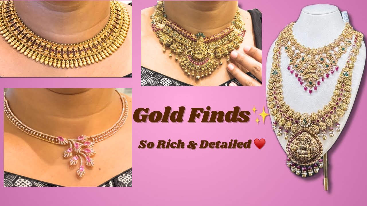 Trying Gold Jewellery Designs | What Actually Looks Grand on Try-On ✨