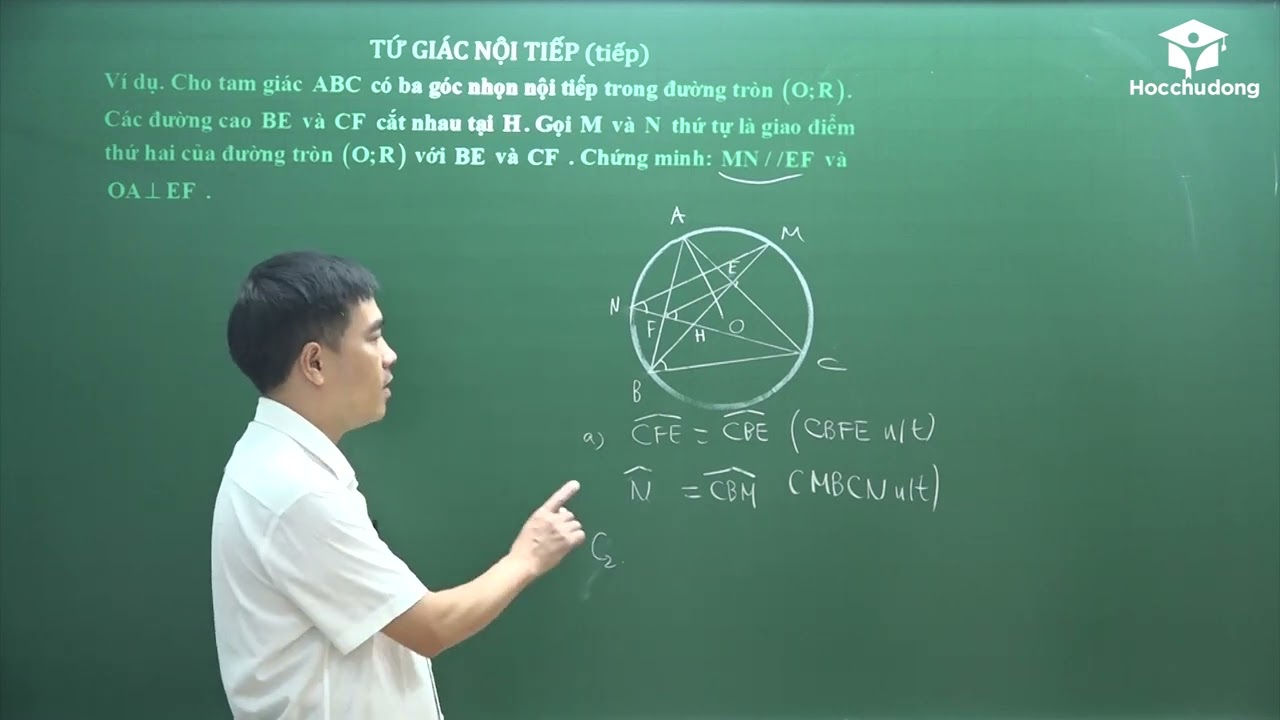 Toán lớp 9 - Tứ giác nội tiếp (Tiếp theo) - Thầy Bùi Minh Mẫn