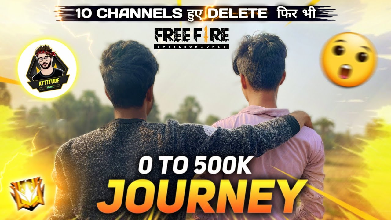 0 To 500k Journey ⚡OF Middle Class Boy || 0 To 5 Lakh Subscribers Journey || Storytime Free Fire #1