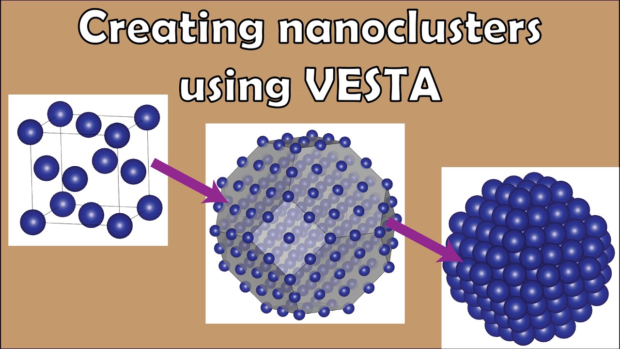 How to create nanoclusters in VESTA