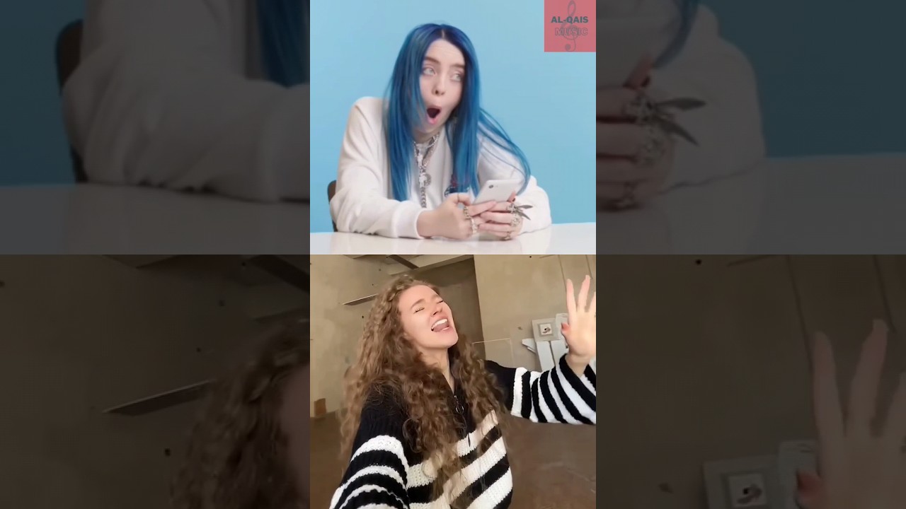 Billie Eilish reaction when he heard voronina valeria singing Arabian Nights 