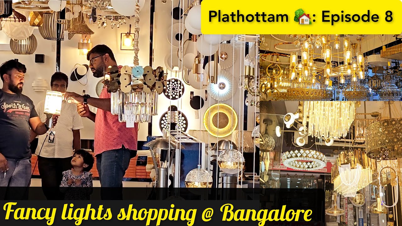 Bangalore Fancy light market | Show lights | Chickpeth | BVK Iyenagar road | Fancy hanging lights |