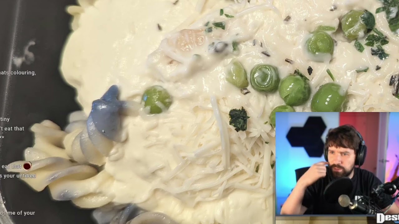 Destiny Tries Blue Pasta