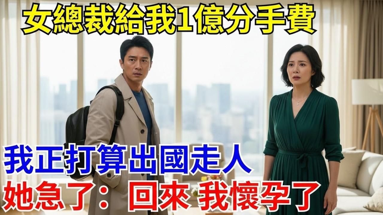 女總裁給我1億分手費，我正打算出國走人，她急了：回來 我懷孕了。#原創#情感#情感故事#故事#爽文#奇聞#為人處世#生活經驗