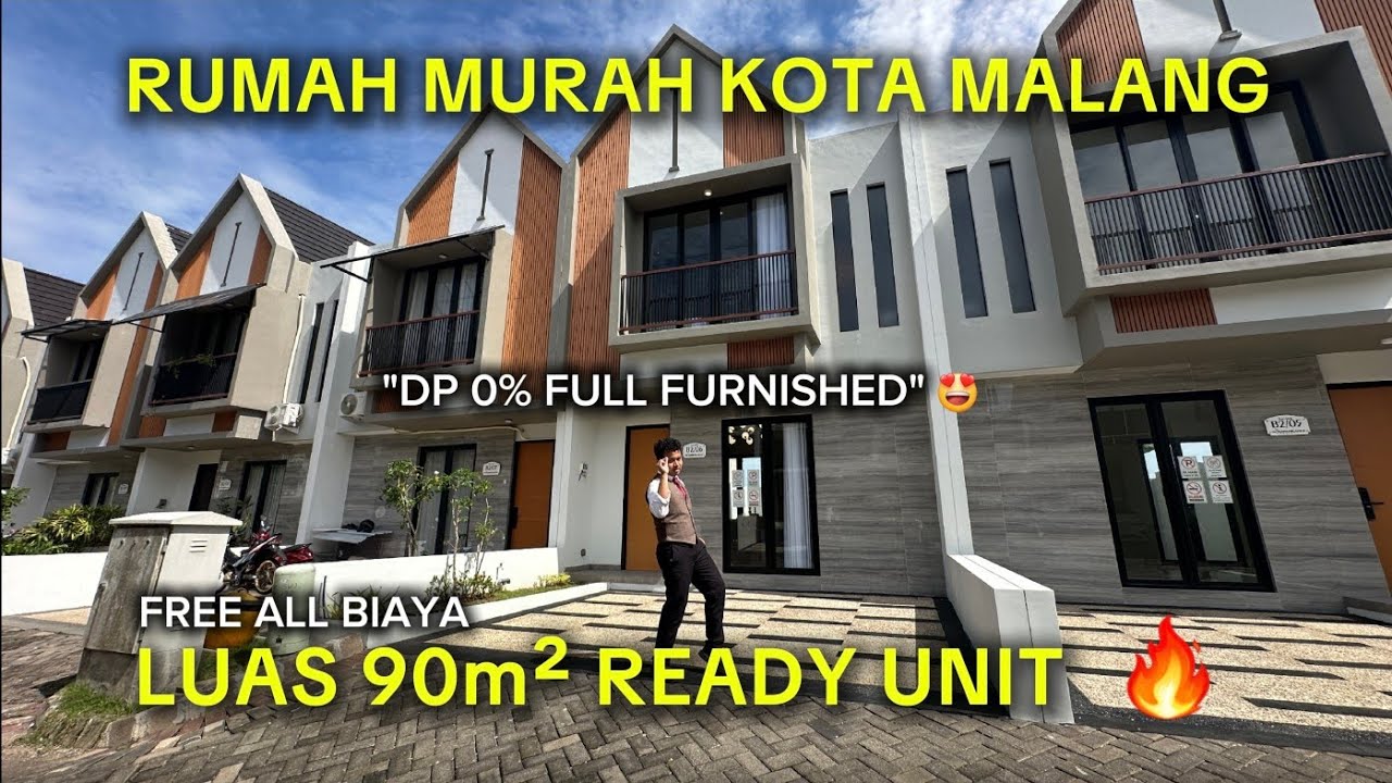 RUMAH MURAH FULL FURNISHED KOTA MALANG ‼️ LUAS (6X15) SERIUSS DP 0% 😱