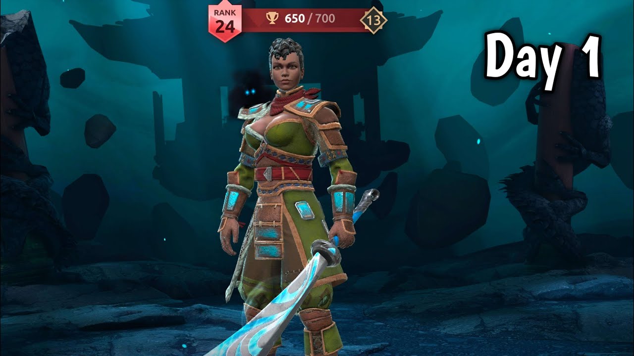 Mastering Yukka Day 1 - I want to take her to #1 in shadow fight 4 arena