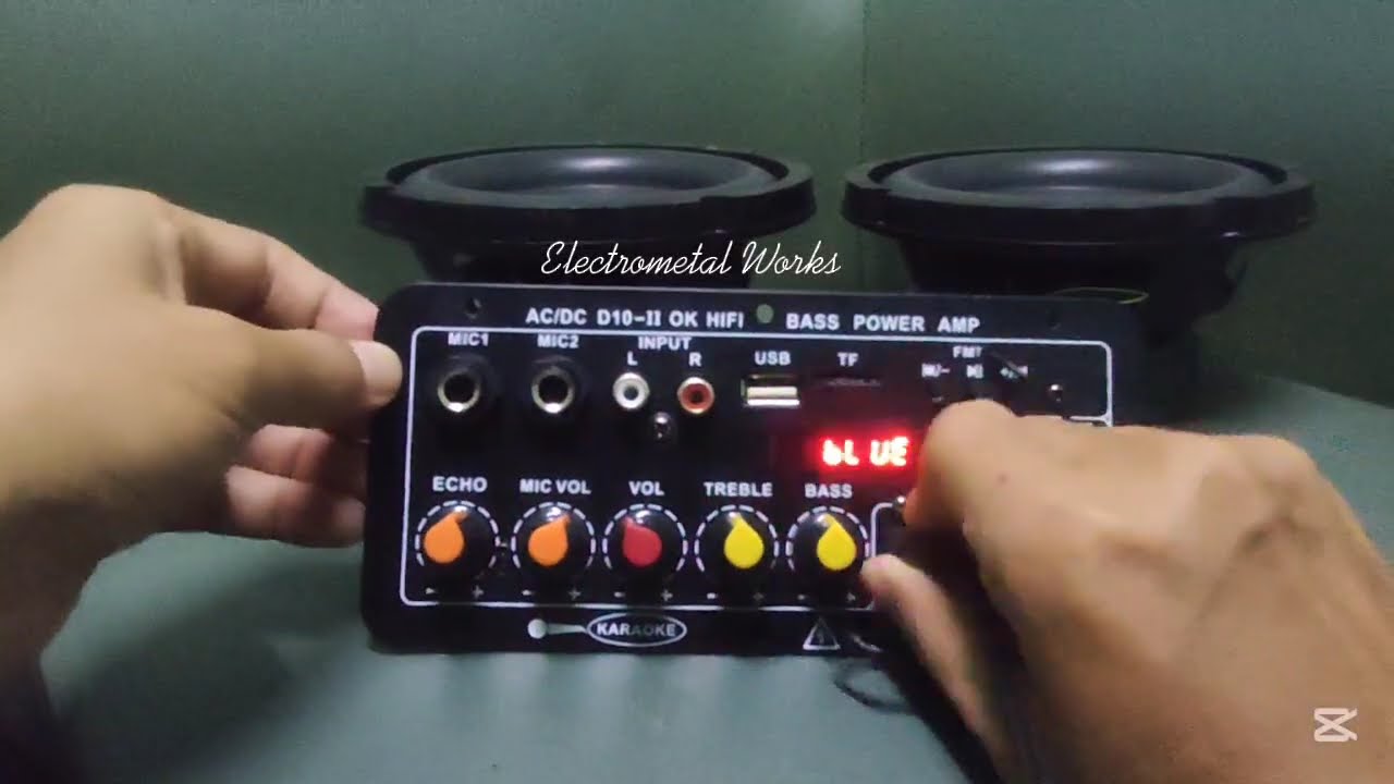 «Тест Hi-Fi-усилителя D10-II на полной мощности с двумя динамиками | Потрясающий звук!»