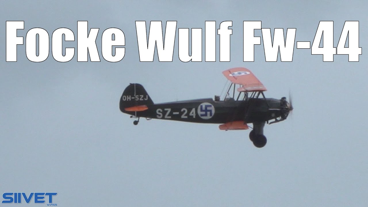 Focke-Wulf Fw-44 Stieglitz Sunday Full Airshow Display Flight - Kauhava 2020