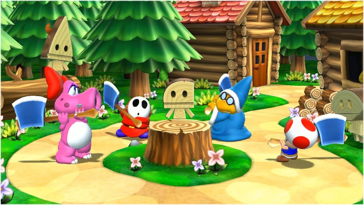 Mario Party 9 Step It Up - Birdo vs Shy Guy vs Kamek vs Toad Gameplay | MARIOGAMINGHUB