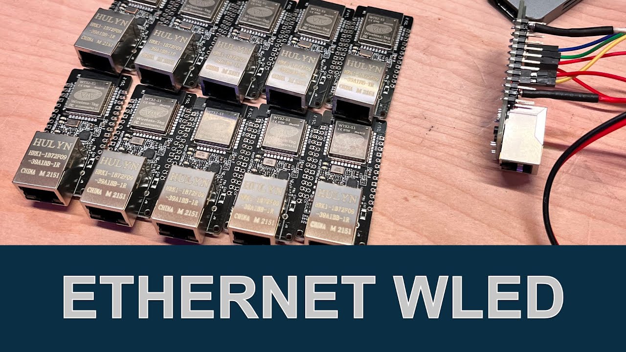 Простая установка WLED на WT32-ETH01/ESP32