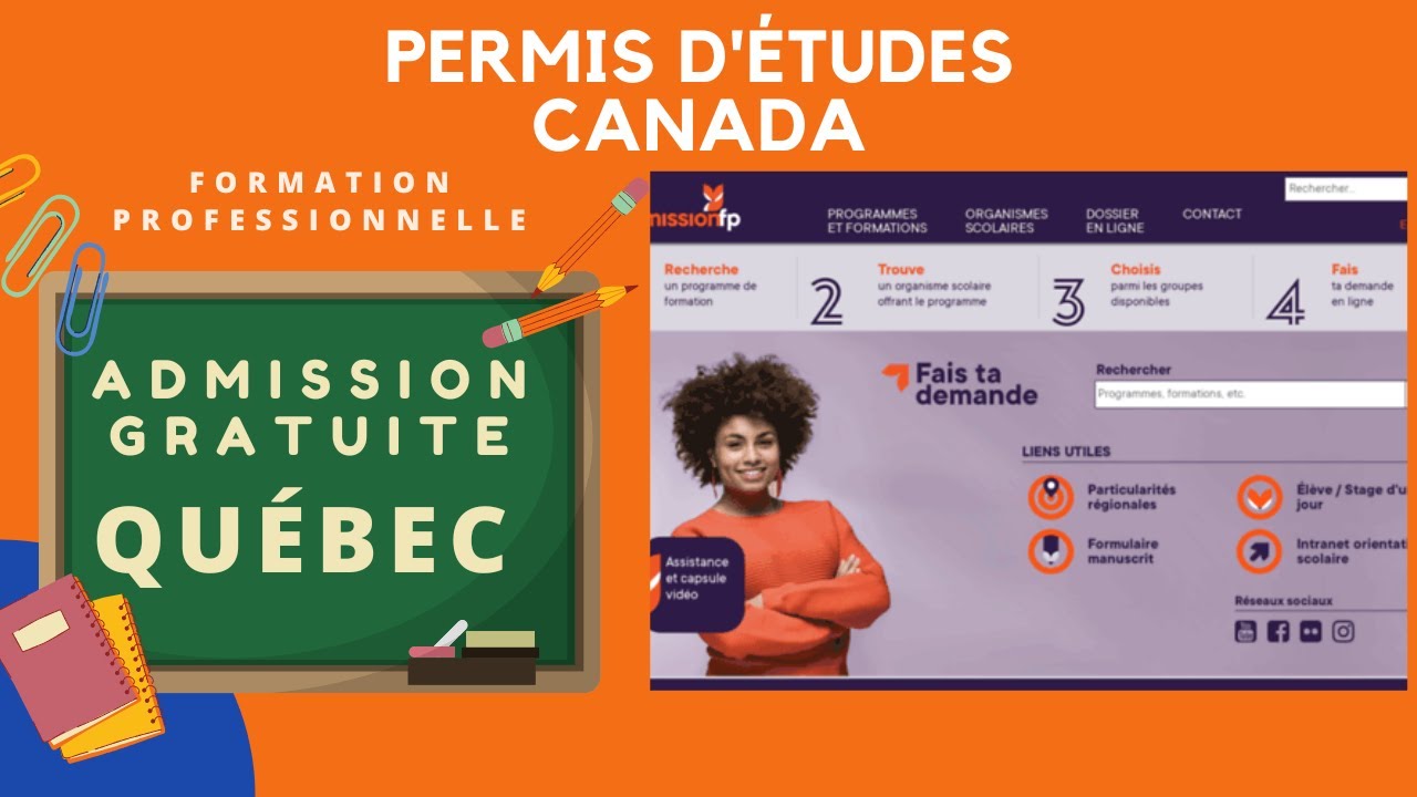 Admission gratuite pour étudiant étranger au Québec 🇨🇦 niveau professionnelle. #enloja #canada