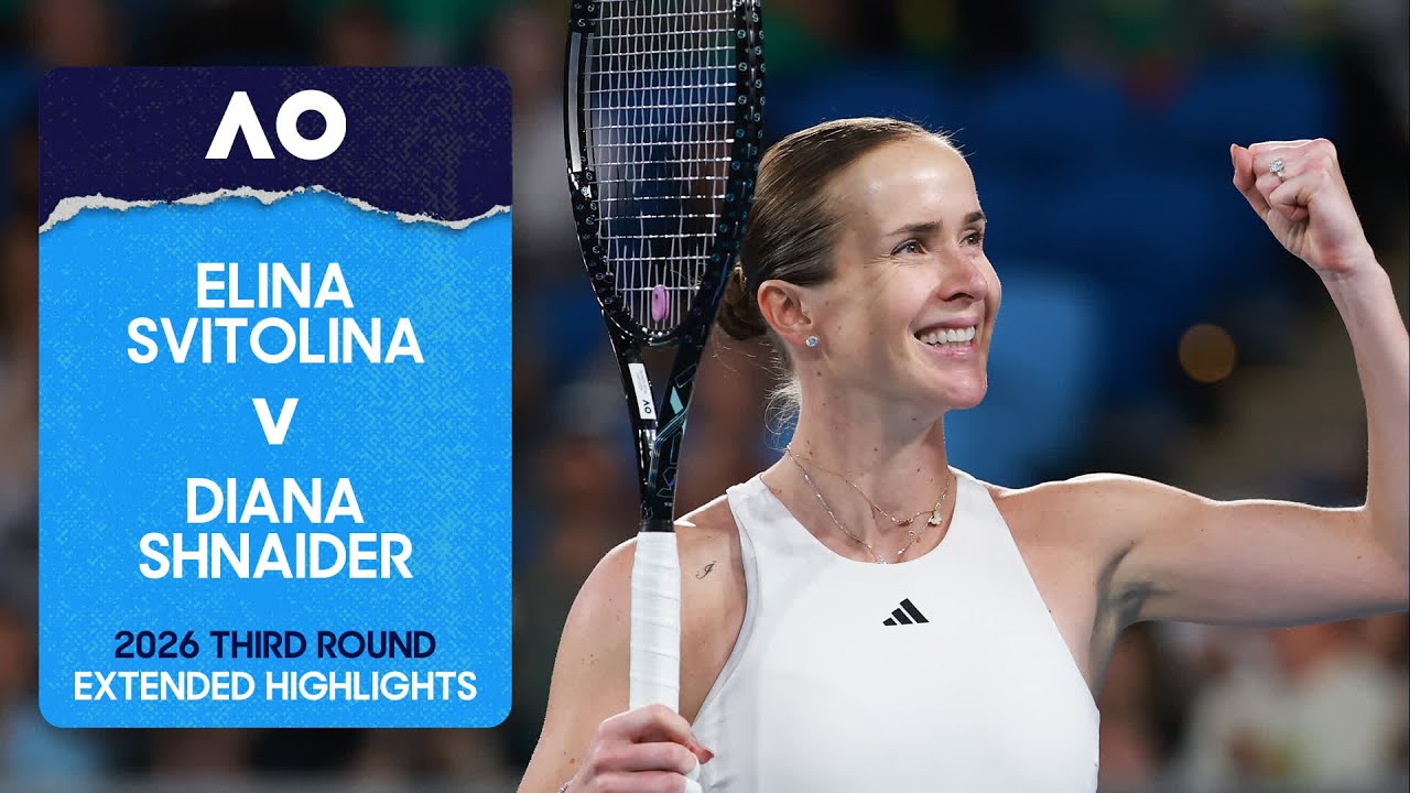 Elina Svitolina v Diana Shnaider Extended Highlights | Australian Open 2026 Third Round