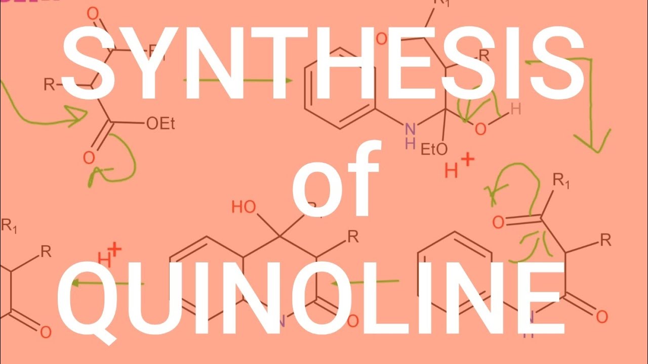 SYNTHESIS OF QUINOLINE: Skraup Synthesis, Knorr Quinoline Synthesis, Combes Synthesis etc.