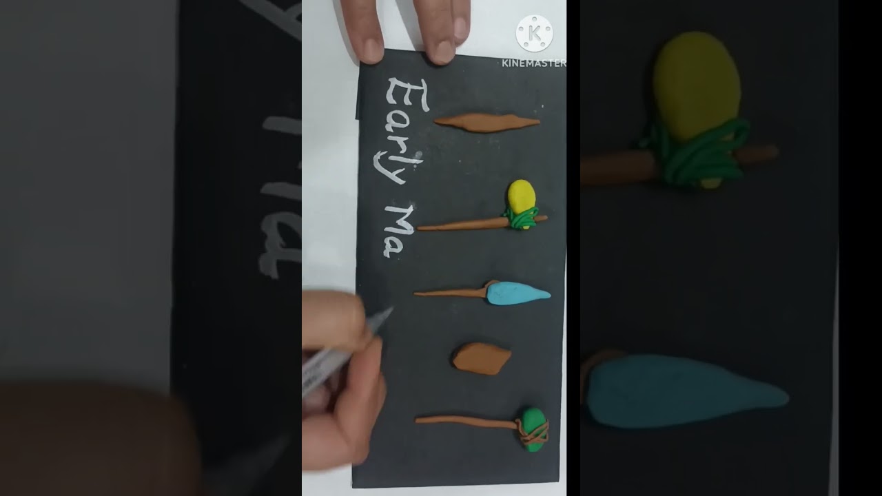 early man tools with clay ideas