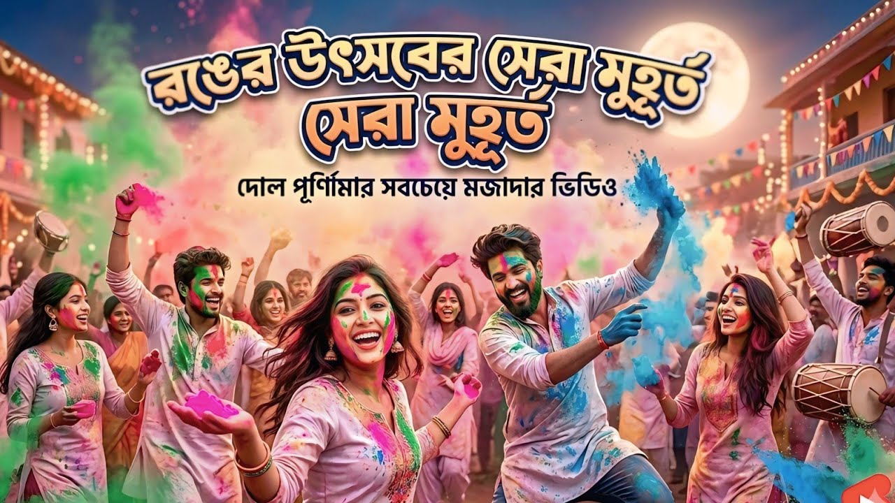 রঙের উৎসবে সেরা মুহূর্ত | স্থান পঞ্চায়েত পাড়া | হরি মন্দির 🕉 