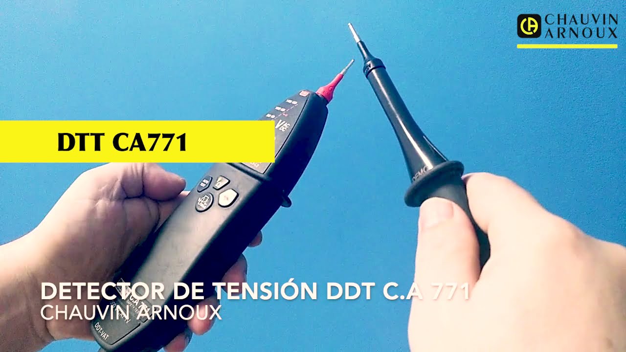 Detector de tensión, CA 771: verifique la ausencia de tensión con total seguridad.