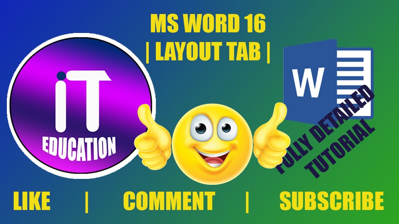 Microsoft Word - Page Layout Tutorial