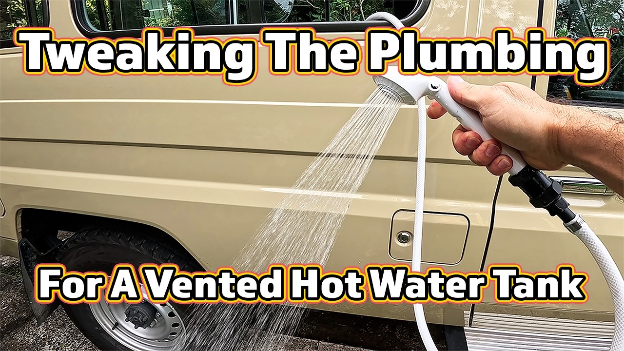Tweaking The Troopy Plumbing For A Vented Hot Water Tank | @4xadventures #adventure #4wd #touring