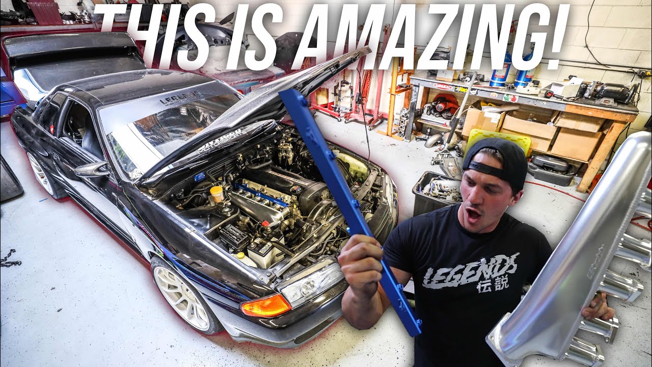 INSTALLING R32 GTR GREDDY INTAKE MANIFOLD AND FUEL RAIL | R32 SKYLINE GTR BUILD SERIES EP. 3