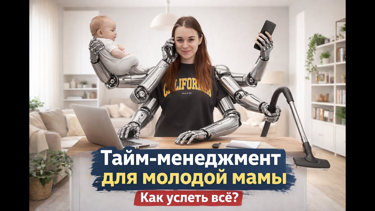 Тайм-менеджмент для молодой мамы. Как работать с ребенком?