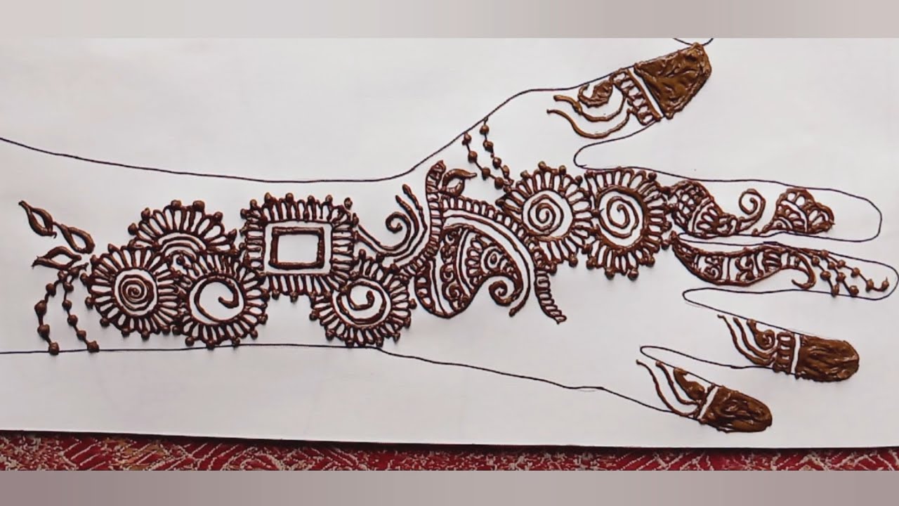 Beautiful mehandi design || simple and easy design || Stylish mehndi designs || hena mehndi design✨️