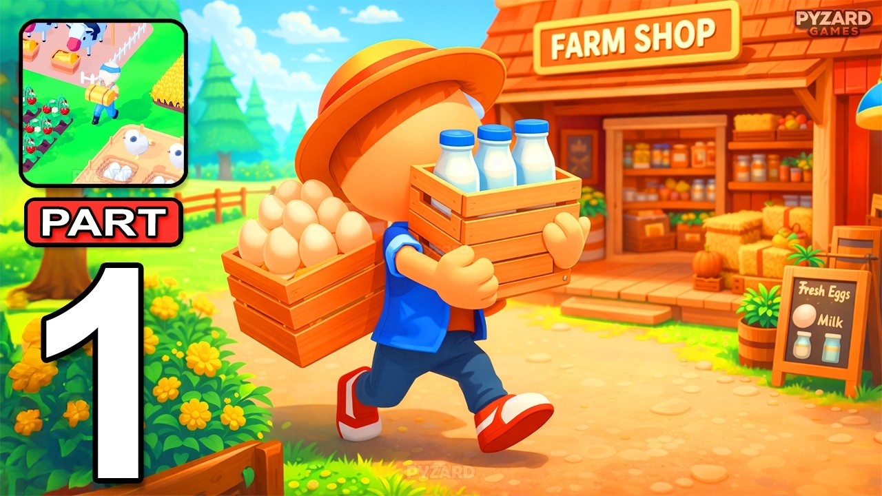 My Farm Mart - Gameplay Walkthrough Part 1 - Farming Shoop Simulator (Android, iOS)