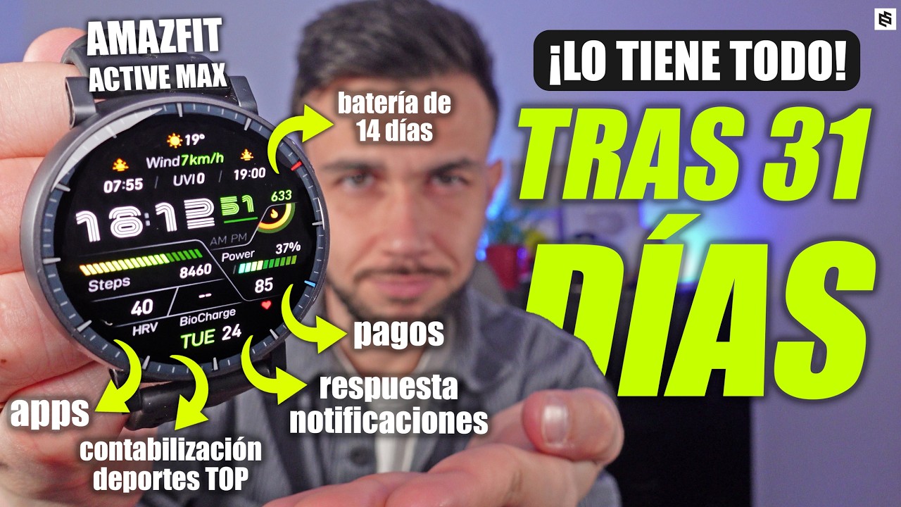 DIFÍCIL de MEJORAR!🔥AMAZFIT ACTIVE MAX: REVIEW tras 31 DÍAS