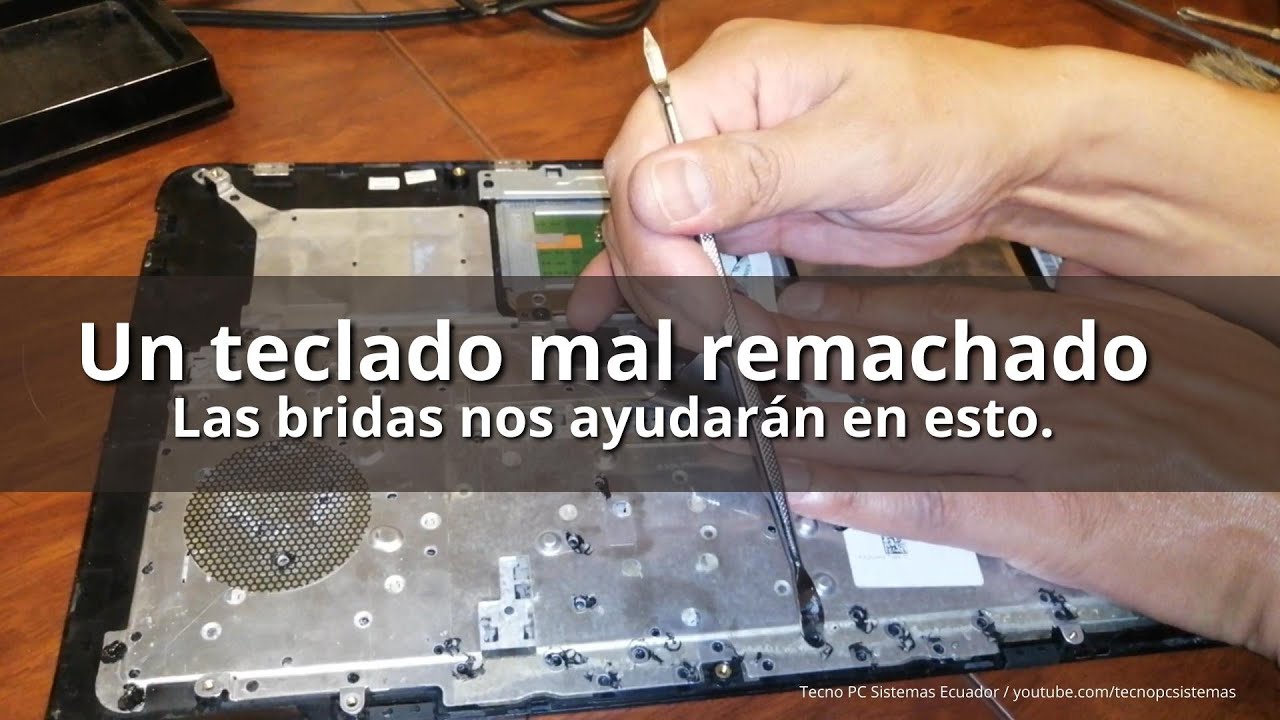Cambiaron el teclado y lo dejaron mal remachado