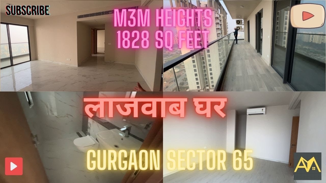 For Sale: Spacious 3BHK (1828 Sqft) at M3M Heights, Sector 65, Gurgaon | 📞 +91-9310028616