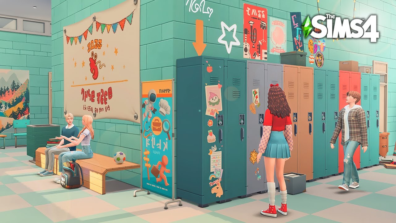 🏫🚌 하이틴 고등학교 완공 ! 하이스쿨 건축 2편｜심즈4 건축｜Copperdale High School Interior｜Sims 4 Speed Build｜NO CC