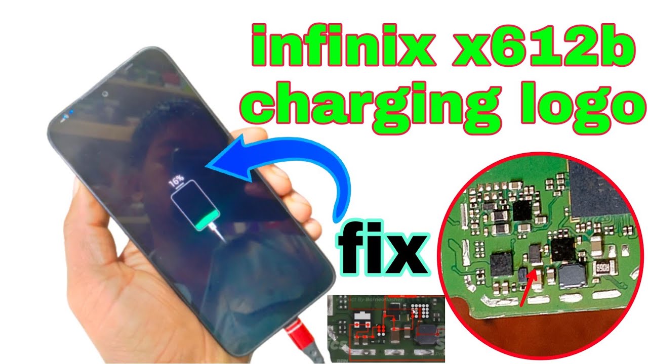Infinix Smart hd x612b charging Ic solutions Infinix Smart hd charging not show problem charginglogo