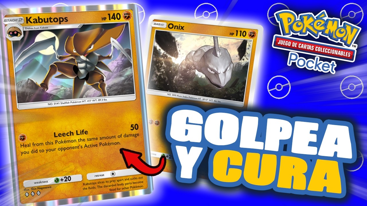 ¡Mazo de KABUTOPS! El Fósil de los Golpes Curativos en Pokémon TCG Pocket