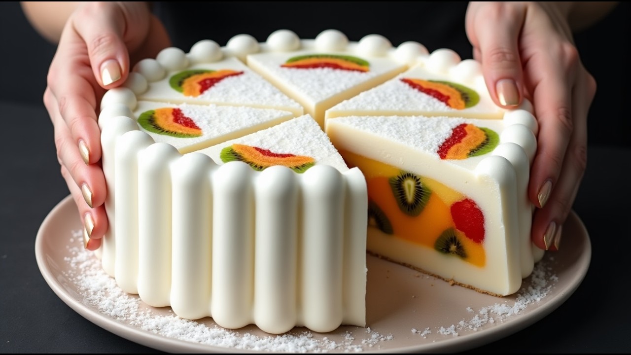 Nur Milch und Kondensmilch! Das leckerste Dessert in 5 Minuten, ohne Backofen, Mehl und Gelatine!