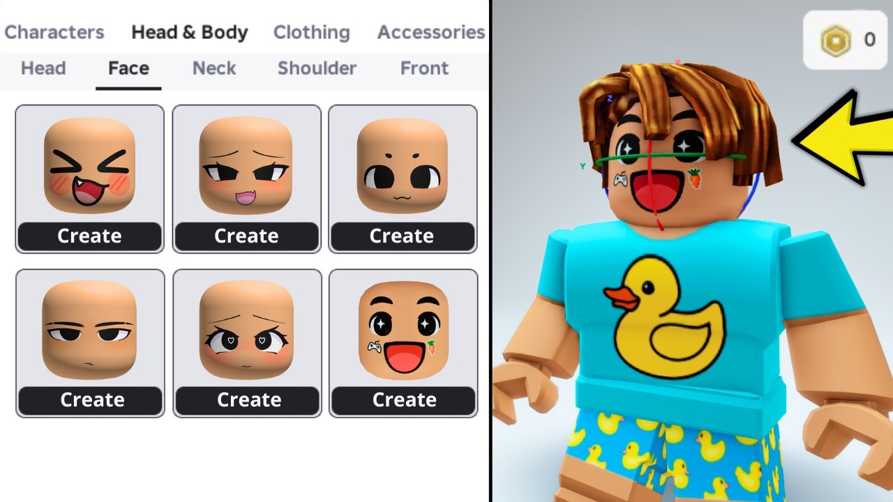 COMO CRIAR ROSTOS NO ROBLOX DO SEU JEITO EM 2025😯🔥