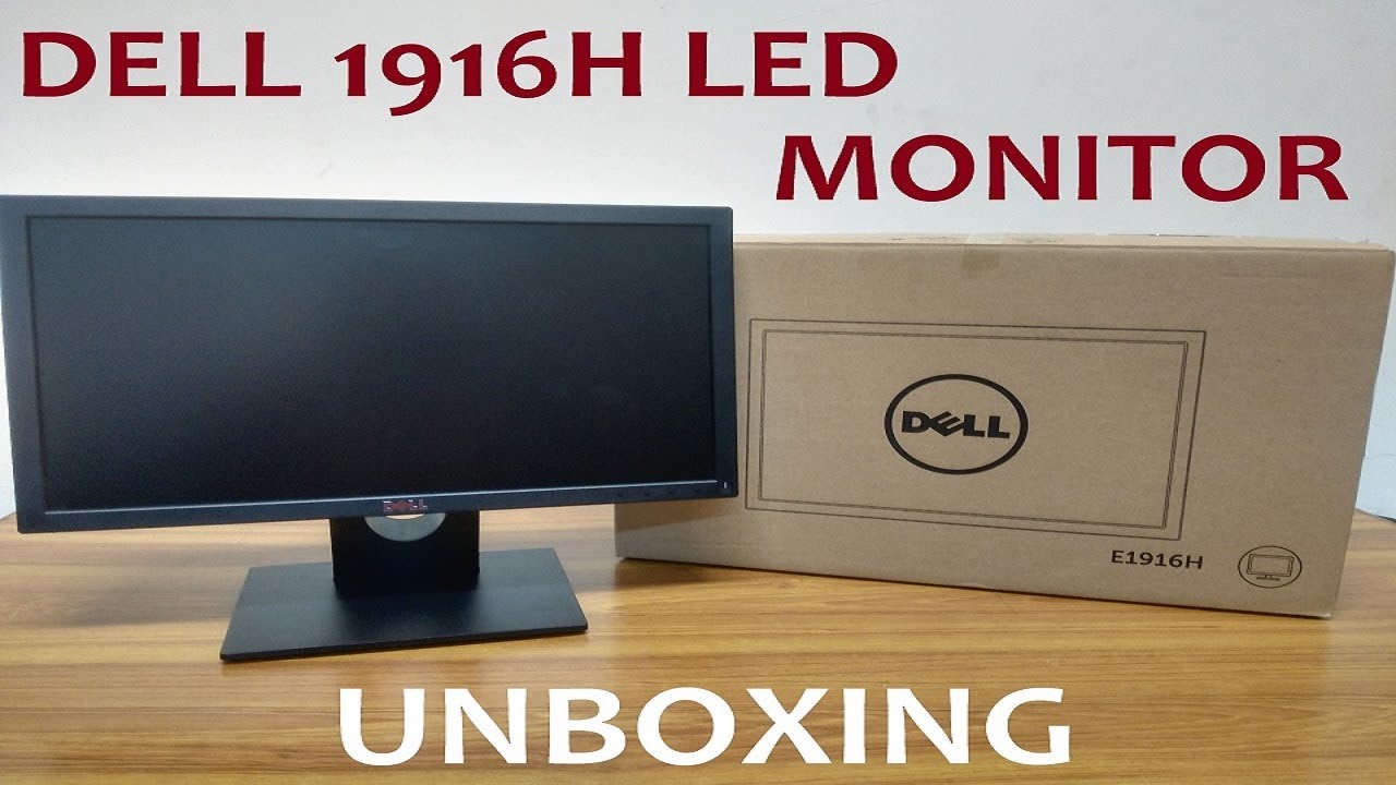 Dell 1916H LED Monitor Unboxing & Assembling