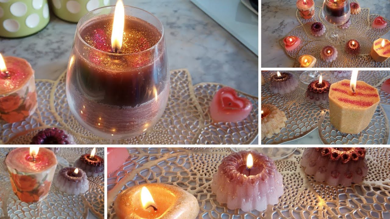 # صنع الشموع في البيت بطريقة سهلة لإستقبال المولد النبوي الشريف🕯️🕯️