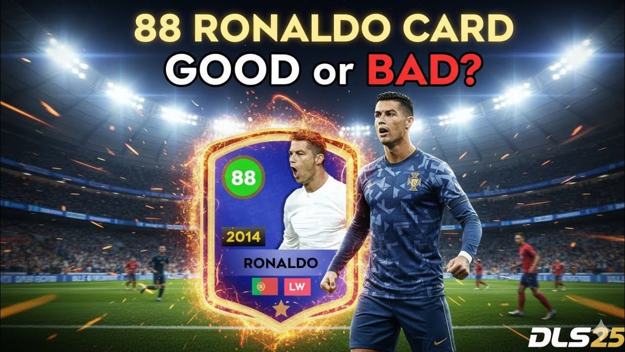 DLS 25 || 🌿🔥88 Ronaldo Card🌿🔥 - Good or Bad in Dream League Soccer 2025 | DLS 25 Review.
